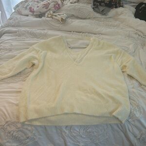 Torrid size 3 Pullover Lace Trim V-Neck Sweater